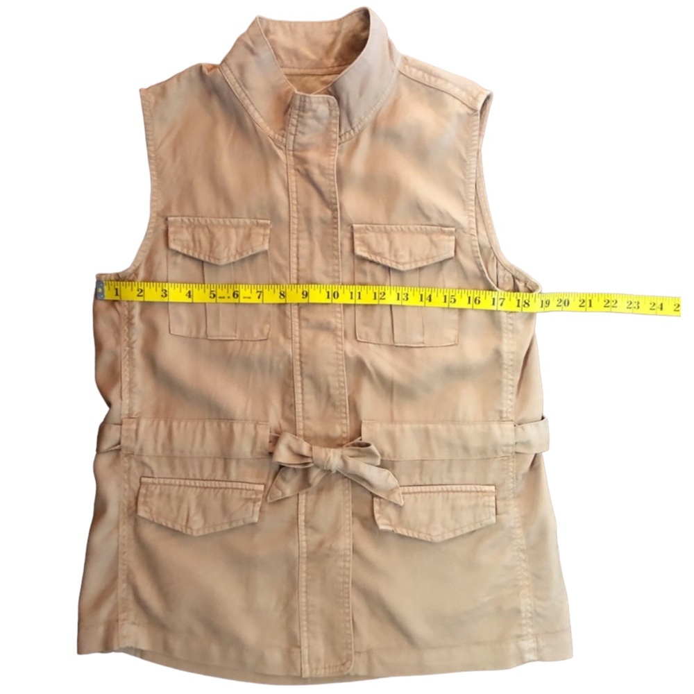 NWT Max Jeans Khaki Sleeveless Utility Jacket/Vest (D) - Picture 4 of 8
